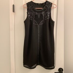 Buffalo David Bitton Black Sleeveless Embellished Shift Dress